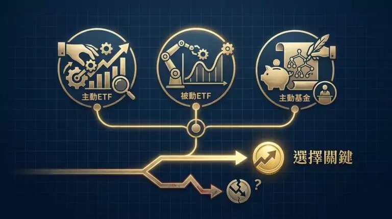 主動ETF、被動ETF、主動基金到底差在哪？費用、績效、風險完整比較