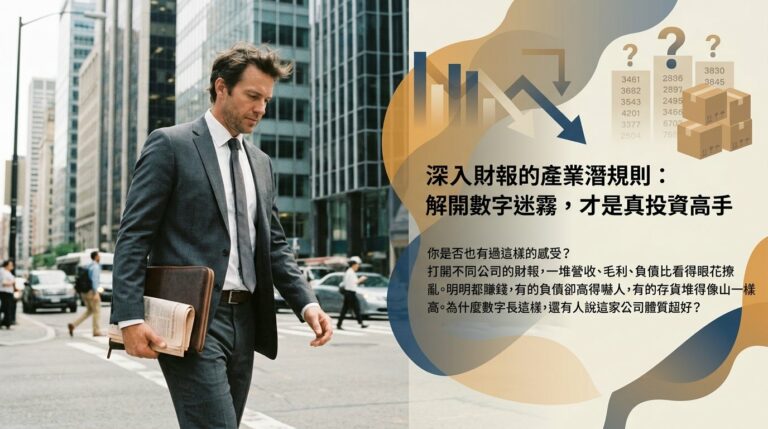 不同產業的財報怎麼看？營建、金融、製造、零售業的關鍵指標完整解析