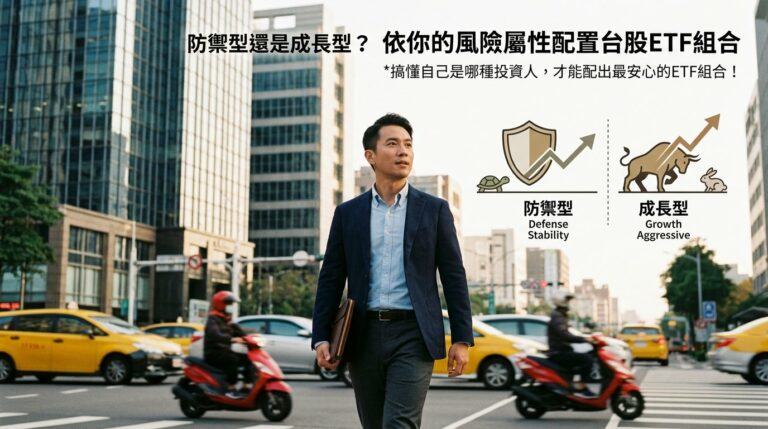 台股ETF怎麼配？防禦型、成長型、平衡型三種風險屬性的ETF組合配置指南