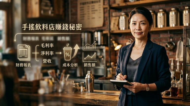 手搖飲料店真的賺錢嗎？用損益表、資產負債表、現金流量表三張報表拆解給你看