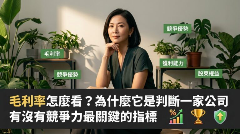 毛利率怎麼看？為什麼它是判斷一家公司有沒有競爭力最關鍵的指標