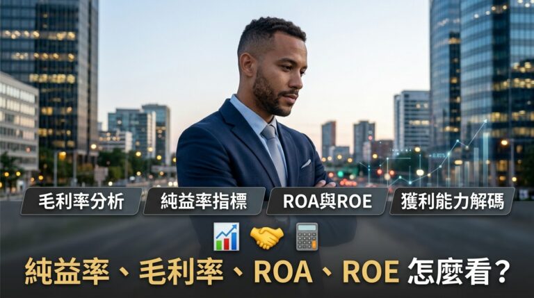 純益率、毛利率、ROA、ROE 怎麼看？散戶必懂的企業獲利能力指標完整教學