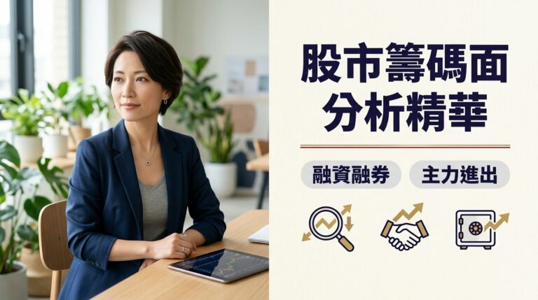 股票籌碼面分析怎麼看？融資融券、法人買賣超、主力進出一次搞懂