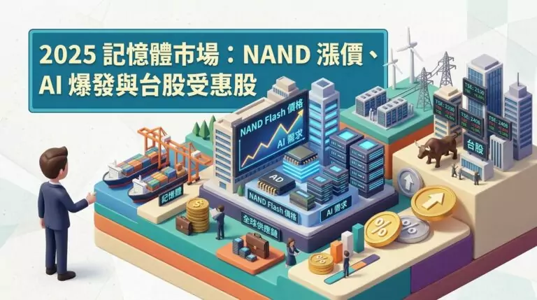 2025 記憶體市場怎麼了？NAND Flash 漲價、AI 需求爆發，台股哪些公司受惠？