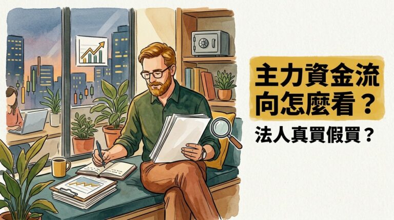 主力資金流向怎麼看？散戶如何判斷法人真買假買並提高選股勝率