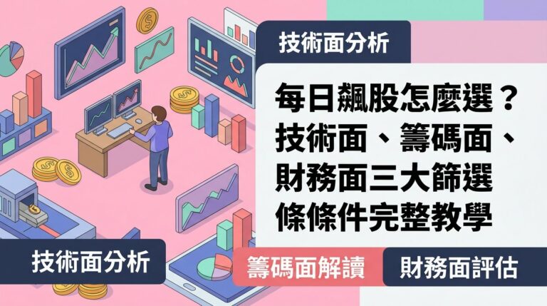 每日飆股怎麼選？技術面、籌碼面、財務面三大篩選條件完整教學