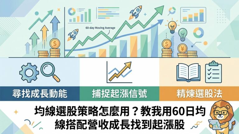 均線選股策略怎麼用？教我用60日均線搭配營收成長找到起漲股