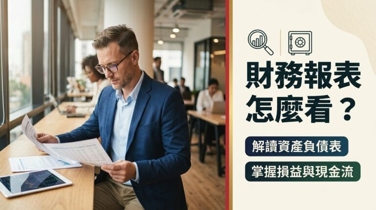 財務報表怎麼看？資產負債表、損益表、現金流量表怎麼解讀？