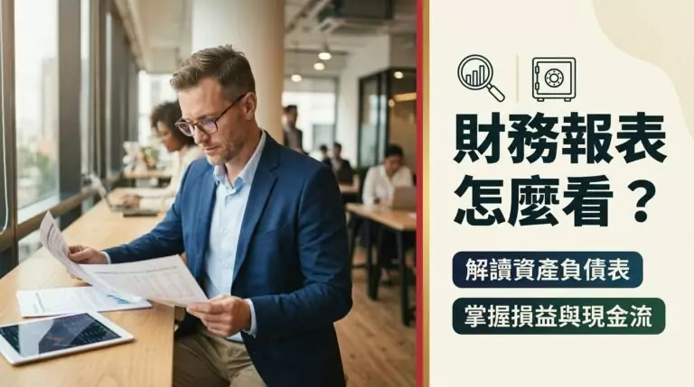 財務報表怎麼看？資產負債表、損益表、現金流量表怎麼解讀？