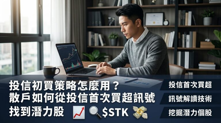 投信初買策略怎麼用？散戶如何從投信首次買超訊號找到潛力股