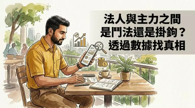 法人買賣超和主力買賣超怎麼看？用三種數據交叉比對抓出誰在操盤