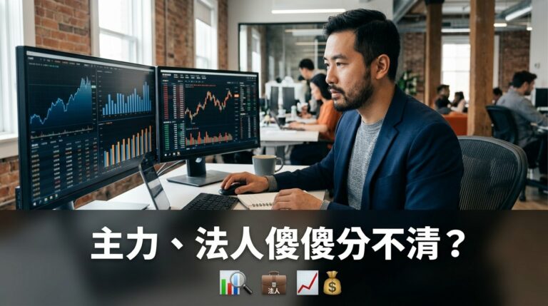 主力跟法人到底差在哪？教我用籌碼數據交叉比對看誰在偷偷買
