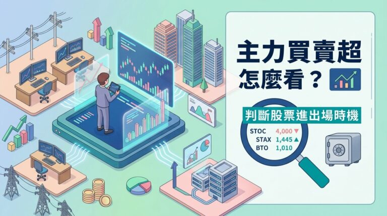 主力買賣超怎麼看？怎麼從籌碼數據判斷股票的進出場時機？
