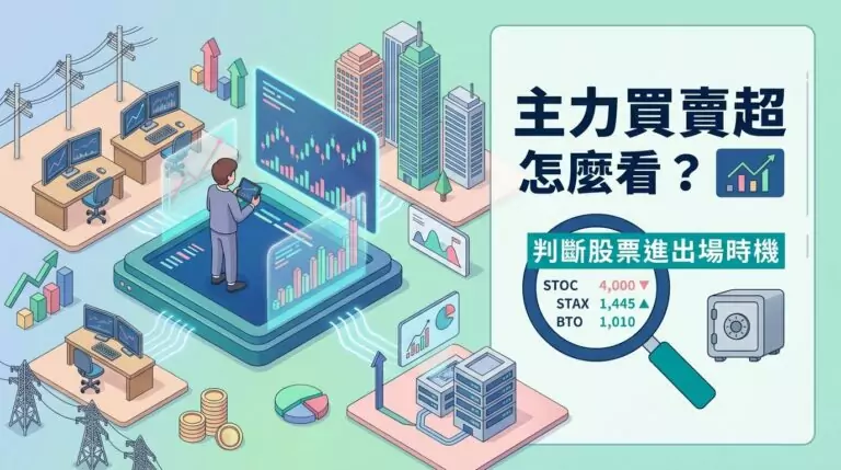 主力買賣超怎麼看？怎麼從籌碼數據判斷股票的進出場時機？
