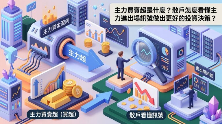 主力買賣超是什麼？散戶怎麼看懂主力進出場訊號做出更好的投資決策？