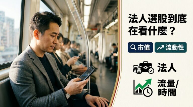 法人選股到底在看什麼？為什麼市值和流動性是投信外資的第一道門檻？