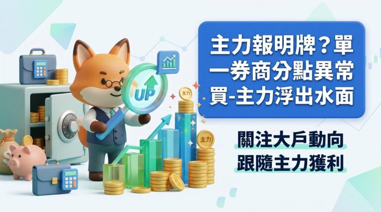 券商分點突然大量買進某檔股票，怎麼判斷是不是主力在佈局？