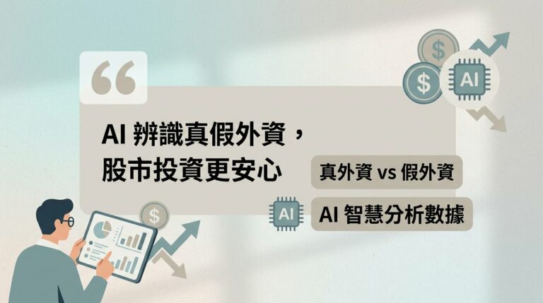 真假外資怎麼分？外資買超到底該不該跟單？AI 籌碼分析教你判斷