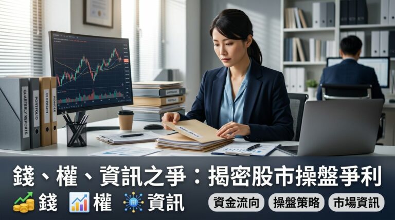 股市裡的錢、權、資訊到底怎麼運作？散戶怎麼用籌碼分析看懂主力在幹嘛？