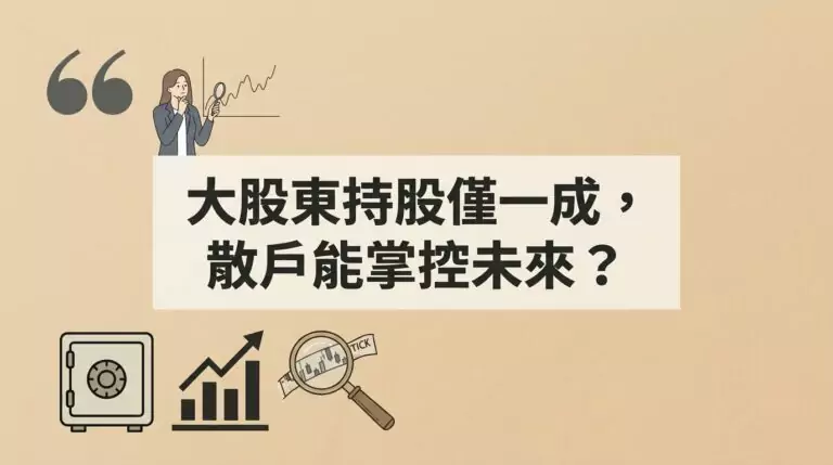 籌碼集中度怎麼看？法規限制、大股東持股與散戶該懂的籌碼分析全攻略