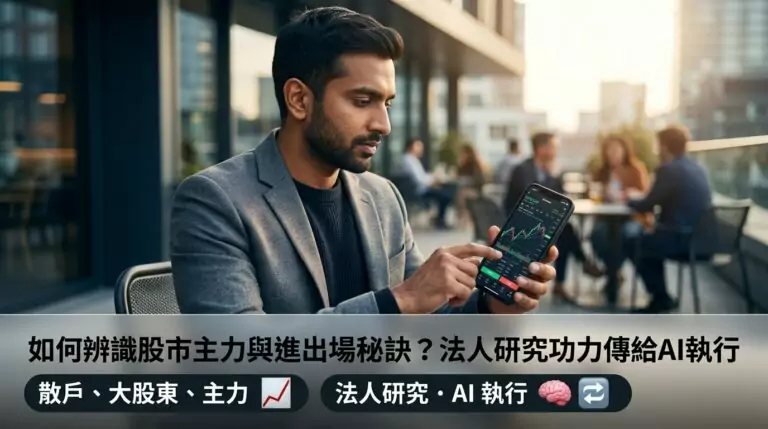 台股主力進出怎麼看？散戶如何用籌碼分析判斷買賣時機
