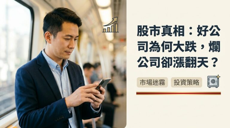 為什麼好公司股價會大跌、爛公司股價卻狂漲？散戶該怎麼判斷？