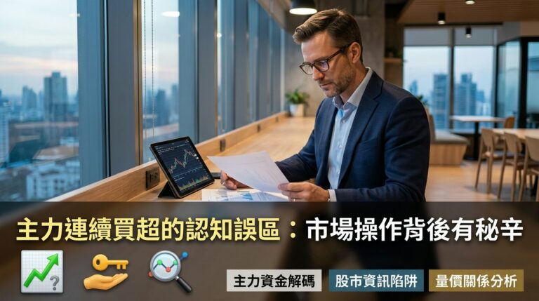 主力連續買超就該跟著買？散戶最常踩的籌碼分析陷阱