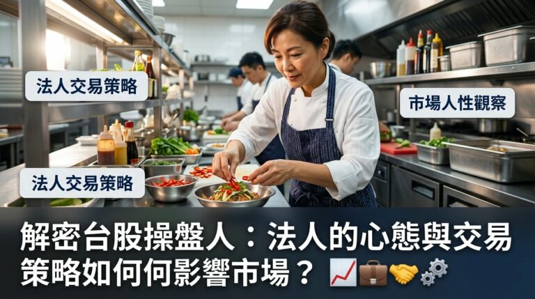 台股法人操盤策略全解析：保險公司、四大基金、自營商到底怎麼買賣股票？