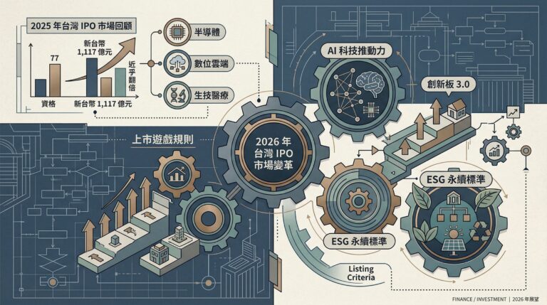 2026 年台灣 IPO 市場怎麼了？AI、創新板 3.0 與 ESG 如何改變上市遊戲規則