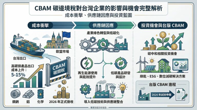 碳邊境稅 CBAM 對台灣企業的影響？成本衝擊、供應鏈因應與投資機會完整解析