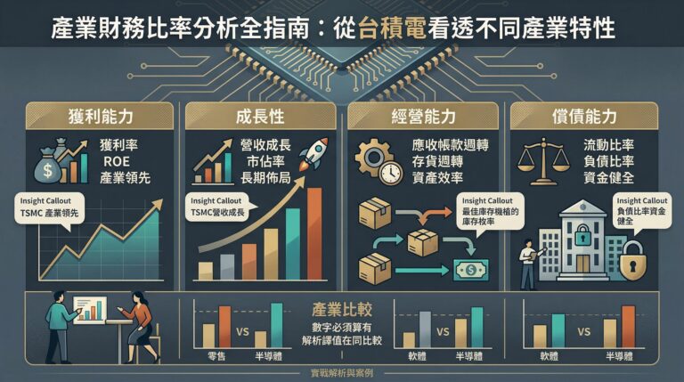 不同產業的財報怎麼看？用財務比率分析產業特性的完整指南