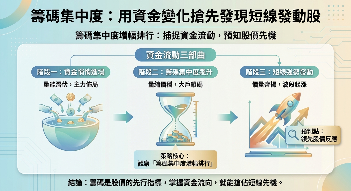 籌碼集中度：用資金變化搶先發現短線發動股