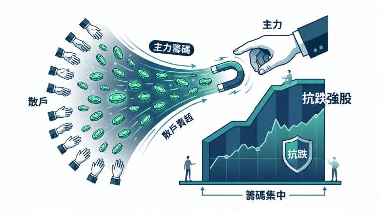 主力散戶對做股是什麼？怎麼用籌碼集中度篩出抗跌強勢股？