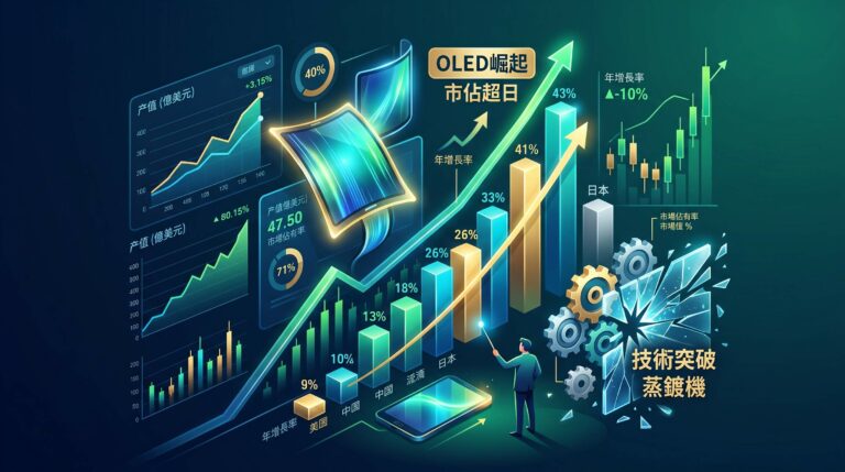 中國 OLED 產業如何突破日本技術壟斷？全球顯示產業競爭格局解析