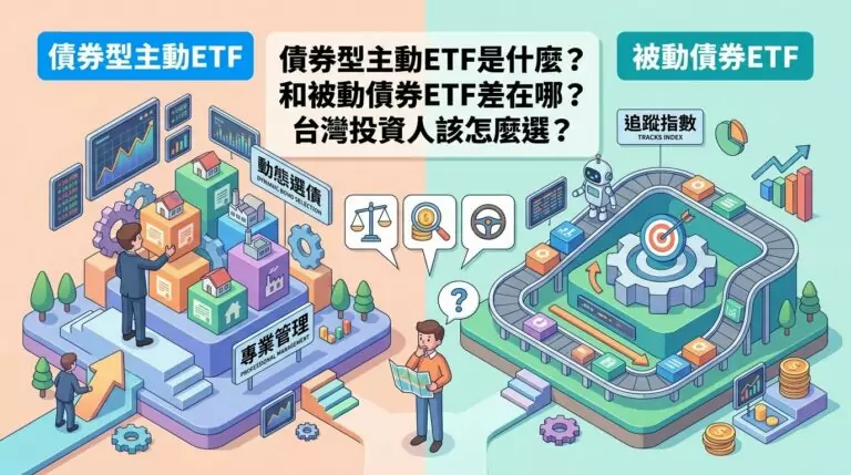 債券型主動ETF是什麼？和被動債券ETF差在哪？台灣投資人該怎麼選？