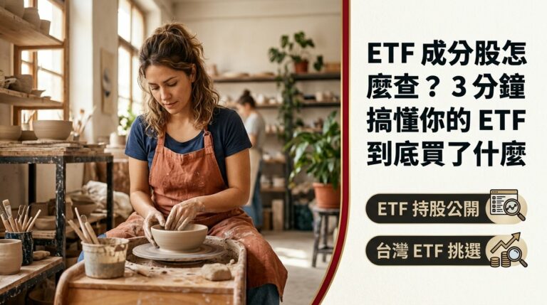 ETF成分股怎麼查？新手3分鐘看懂持股、選出適合自己的台灣ETF