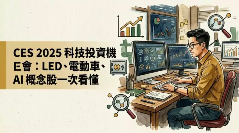 CES 2025 台股有哪些受惠概念股？LED、AI 伺服器、電動車投資機會完整分析