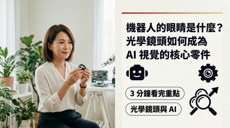機器人的眼睛到底是什麼？光學鏡頭如何成為 AI 視覺的核心零件，台灣哪些供應鏈廠商值得關注？