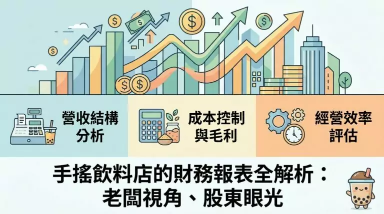 看不懂財務報表？用手搖飲料店教你秒懂損益表、資產負債表、現金流量表