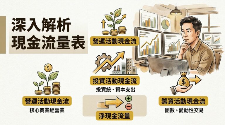 現金流量表怎麼看？三大現金流教你判斷一家公司到底有沒有賺到「真的錢」