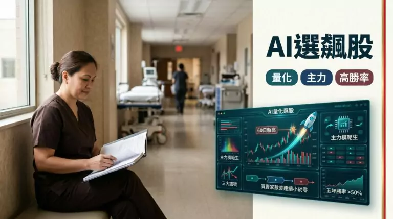 AI量化選股怎麼找飆股？主力模範生加上這三個訊號，五年回測勝率都超過50%