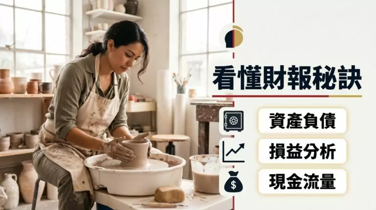 資產負債表、損益表、現金流量表怎麼看？三大財務報表完整解析指南