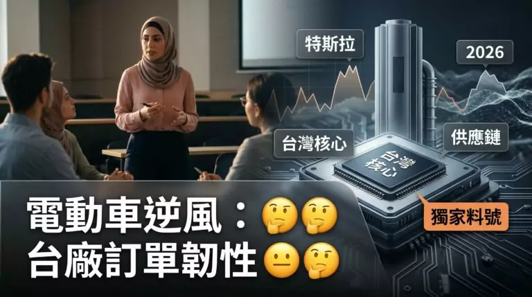 2026年特斯拉砍單後，台灣電動車零組件廠哪些訂單還撐得住？看財報怎麼判斷