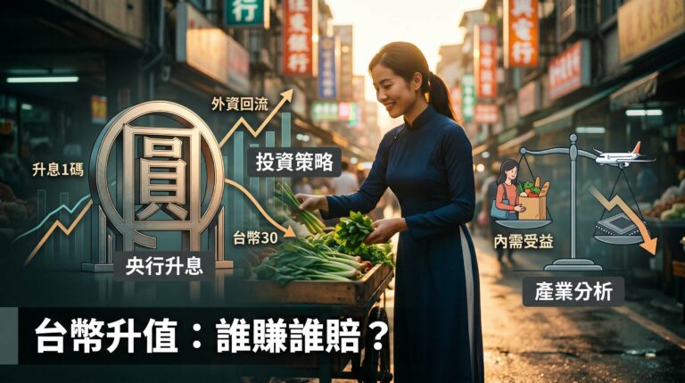 台幣升值週期誰受益誰受傷？央行升息1碼後的完整投資分析框架