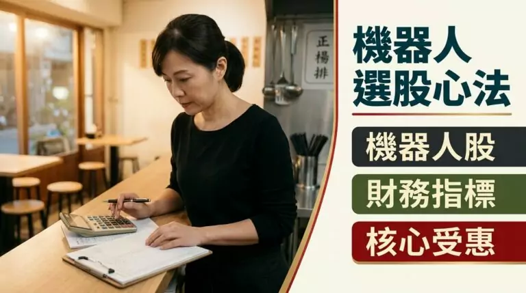 機器人概念股清單只是起點：3個財務指標幫你從30檔中找出真正的核心受惠股