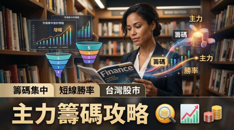 籌碼集中度增幅排行背後的主力暗號：5個條件篩出短線勝率最高族群的完整框架