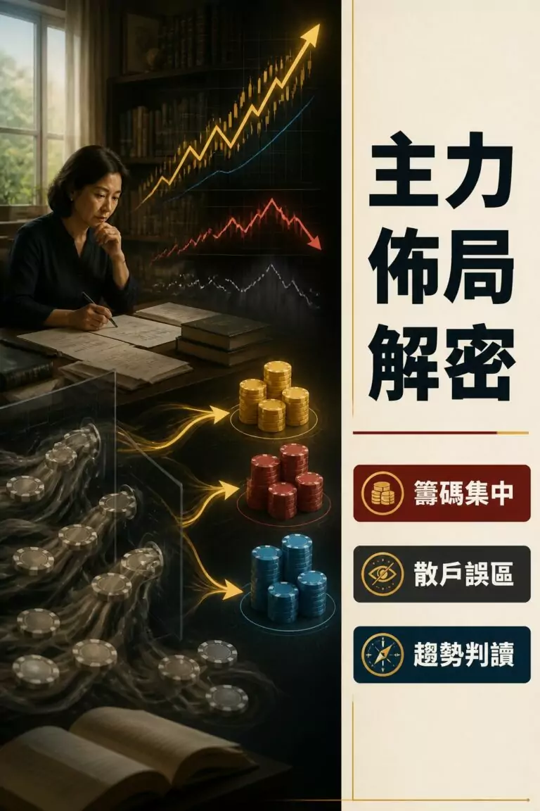 籌碼集中度怎麼看？從散戶常見3個誤區到主力佈局5層讀法——實測2026年飆股