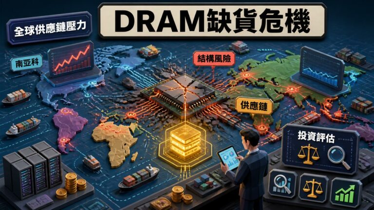 DRAM缺貨危機解析：南亞科營收年增730%背後的供應鏈結構性風險與投資評估框架