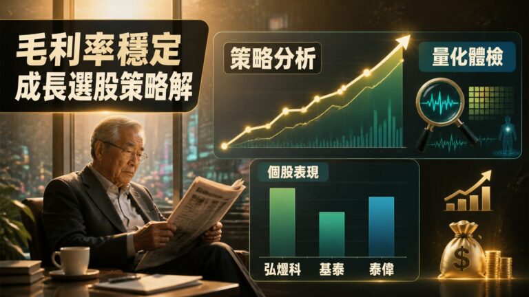 毛利率穩定成長選股策略解析：弘煜科、基泰、泰偉三檔個股量化體檢