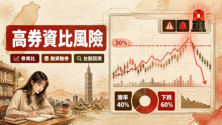 券資比超過 30% 是警訊？台股 3 年回測數據揭露：高融券個股 30 天後勝率只剩 4 成